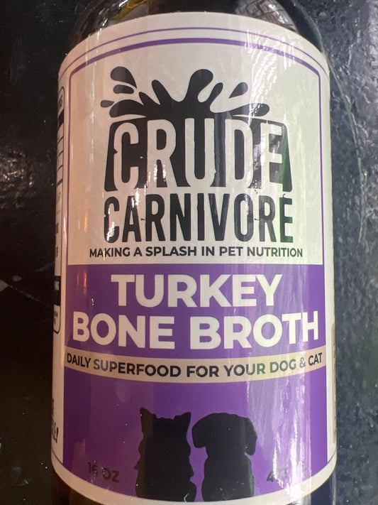 Crude carnivore Turkey Bone broth